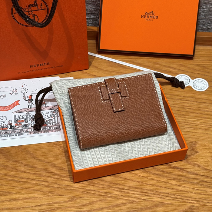 에르메스 뉴 H 파상 앱송 반지갑 올수공 (컬러 골드)