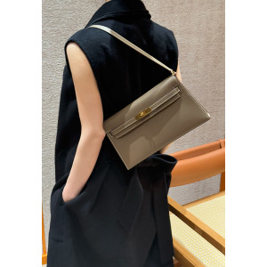 에르메스 켈리 엘란 올수공 마담 레더 (컬러 에토프 금장)