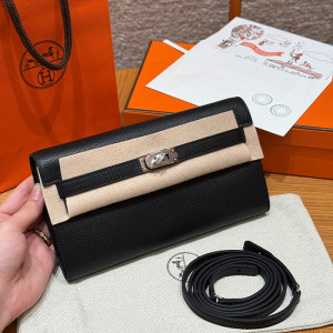 에르메스 켈리 투 고 미니백 앱송 (컬러 누아(블랙)은장)