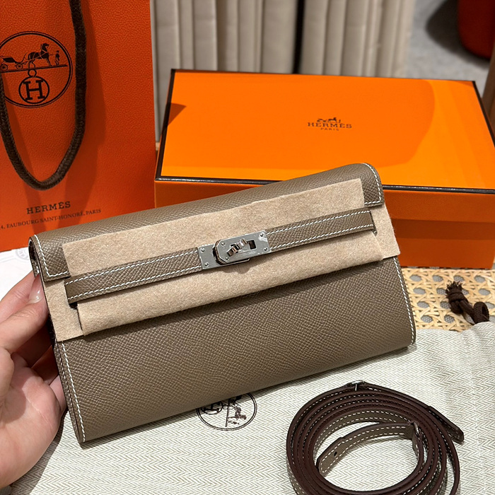 에르메스 켈리 투 고 미니백 앱송 (컬러 에토프 은장)