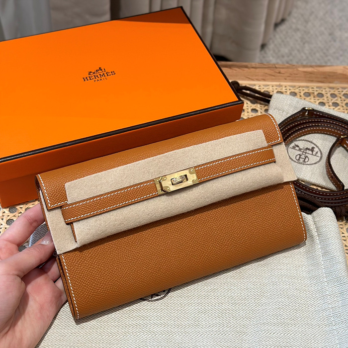 에르메스 켈리 투 고 미니백 앱송 (컬러 토피 금장)