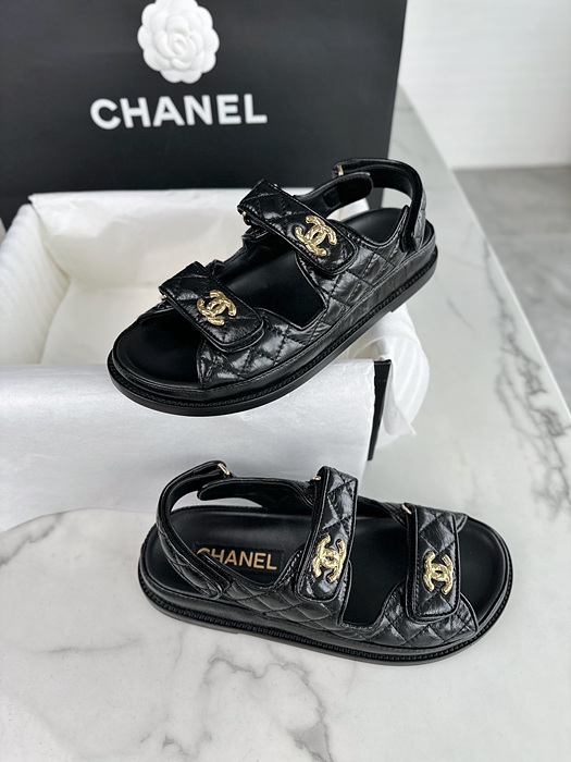샤넬 24C 벨크로 샌들