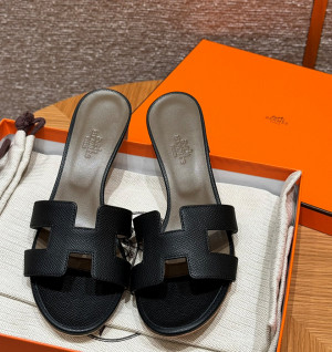 에르메스 오아시스 샌들 앱송 (컬러 누아) (handmade ver.)