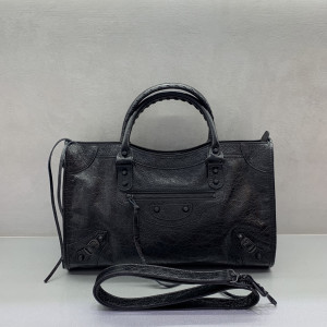 발렌시아가 르 시티 미디움 백 블랙 (올블랙)