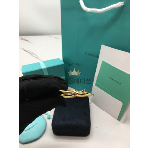 티파니 노트 더블 로우 힌지드 뱅글 (컬러 로즈골드, 옐로우골드)