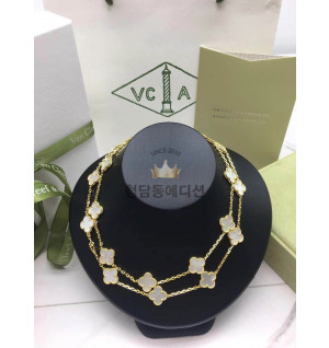 반클리프 빈티지 알함브라 롱 네크리스 옐로우골드