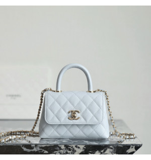 샤넬 코코핸들 마이크로 라이트골드