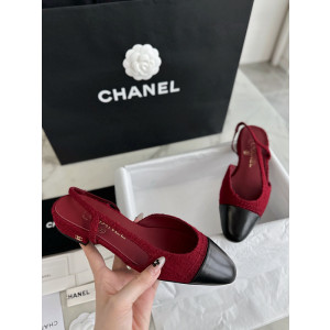 샤넬 트위드 슬링백