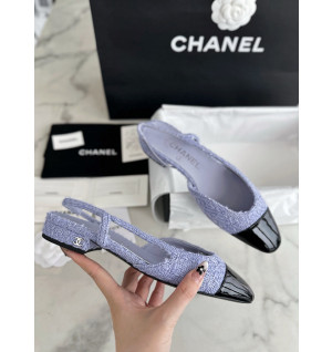 샤넬 트위드 슬링백