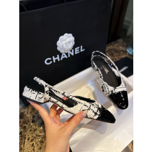 샤넬 트위드 슬링백