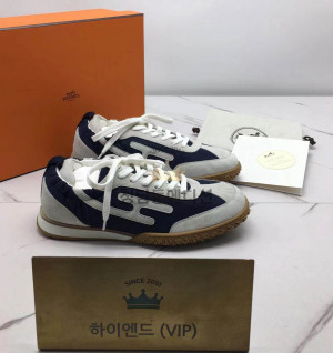 에르메스 제트 스니커즈 남성용 (handmade ver.) (컬러 네이비)