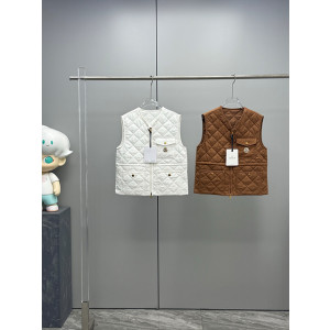 몽클레어 비니 베스트 (컬러 화이트, 브라운)