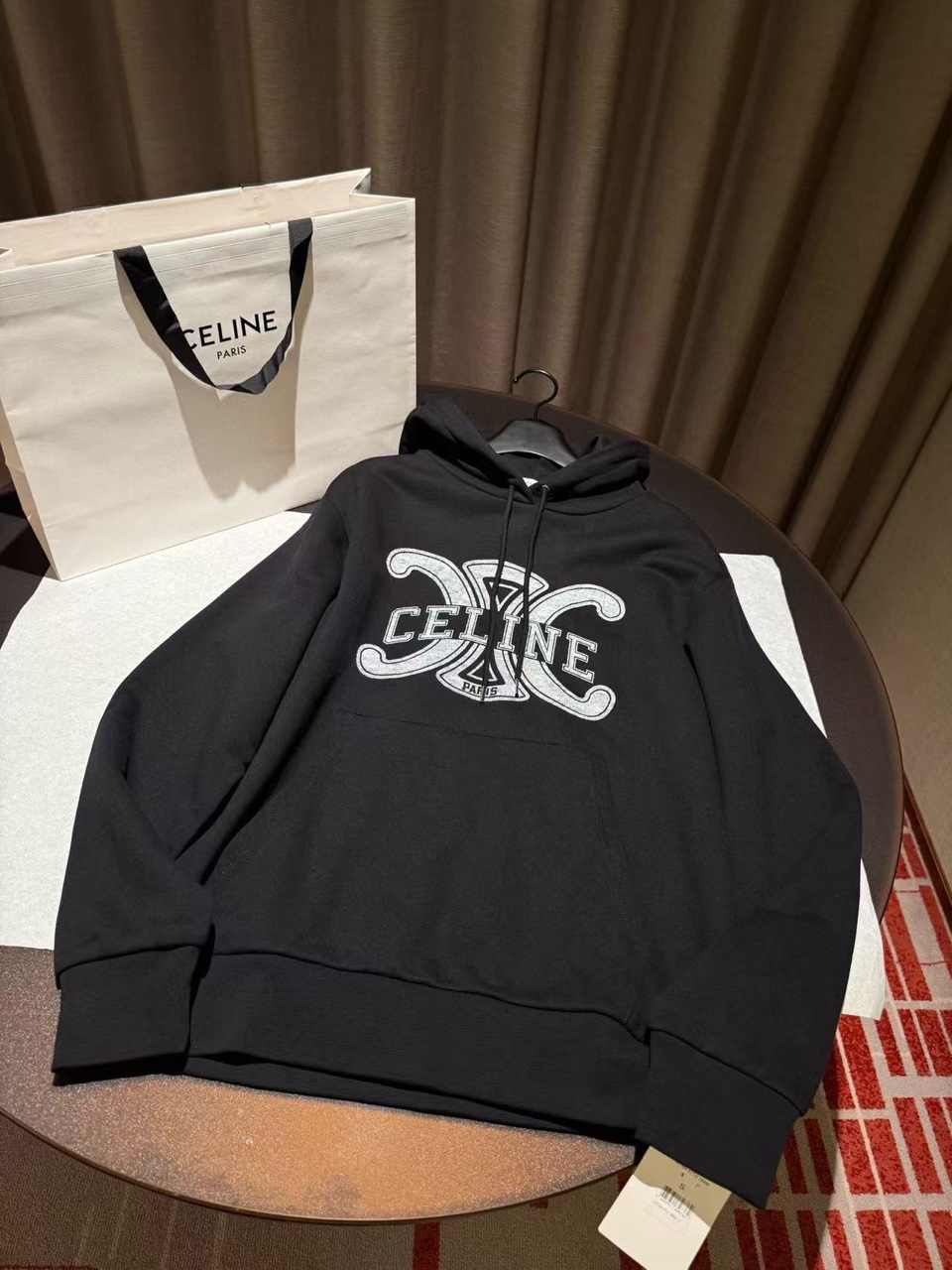 셀린느 후드티 (남녀공용) (컬러 블랙, 화이트)