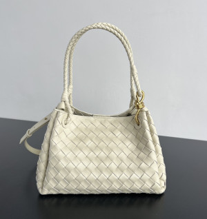 보테가베네타 파라슈트 미디움 숄더백  (컬러 아이보리)