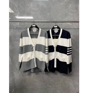 톰브라운 스트라이프 가디건 (남녀공용) (컬러 그레이, 네이비)