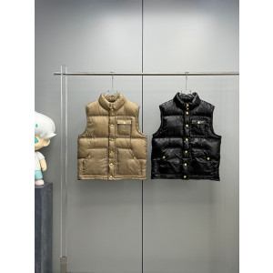 셀린느 클래식 패딩 베스트 (컬러 카멜, 블랙)