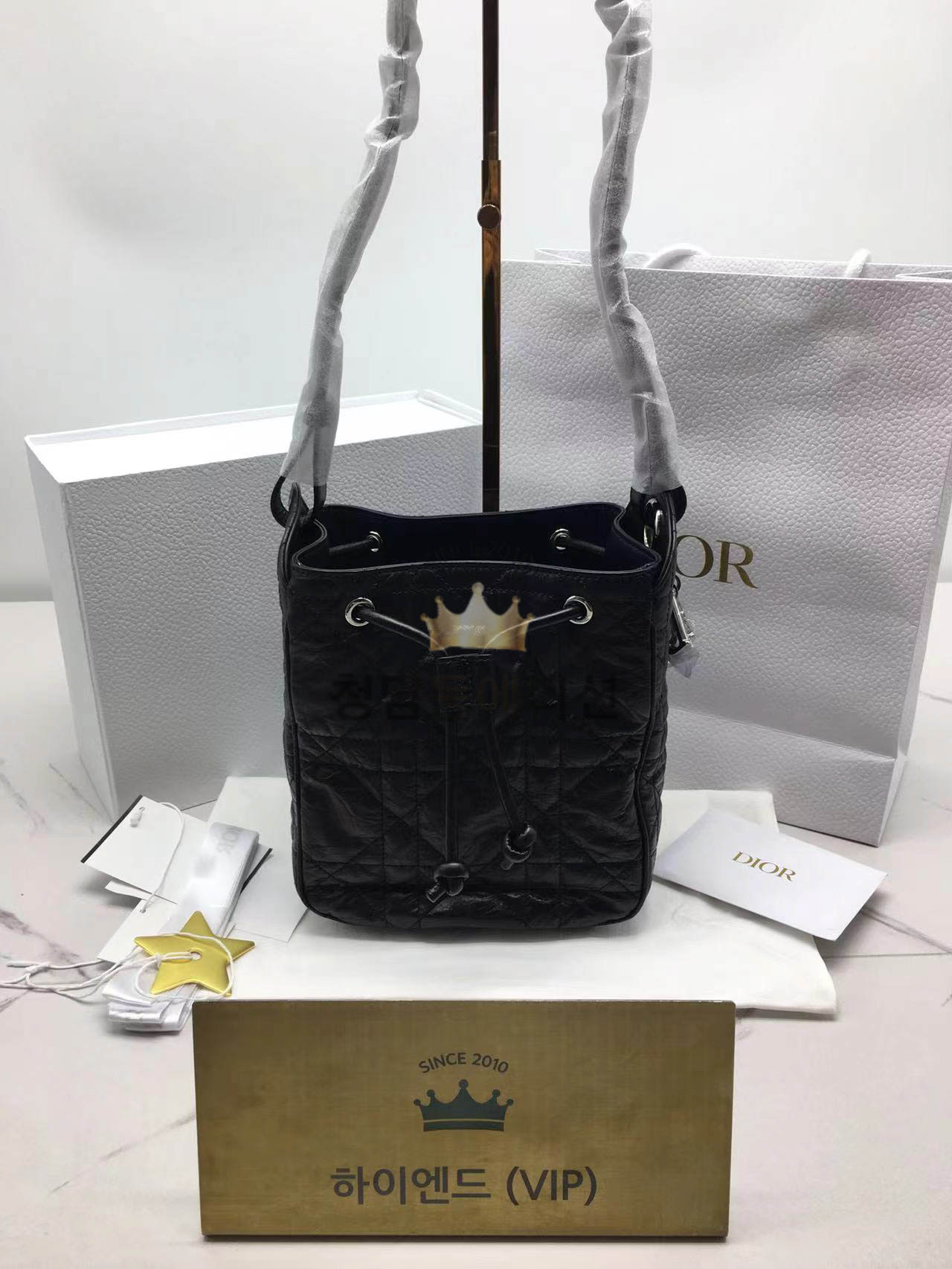 디올 D-MOTION 스몰 백 은장