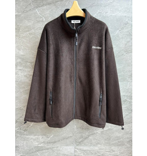 미우미우 플리스 후드 자켓