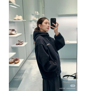 미우미우 플리스 후드 자켓