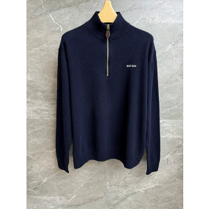 미우미우 하프 집업 니트