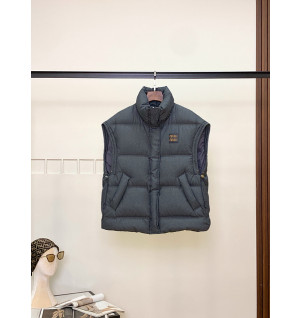 미우미우 패딩 조끼 (컬러 차콜, 브라운)