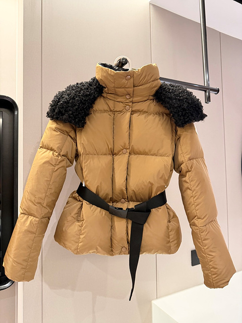 몽클레어 벨트 다운 자켓 (컬러 블랙, 카멜)