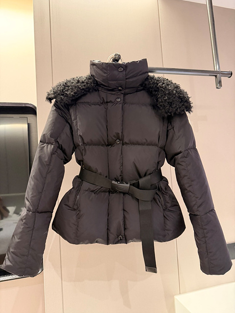 몽클레어 벨트 다운 자켓 (컬러 블랙, 카멜)