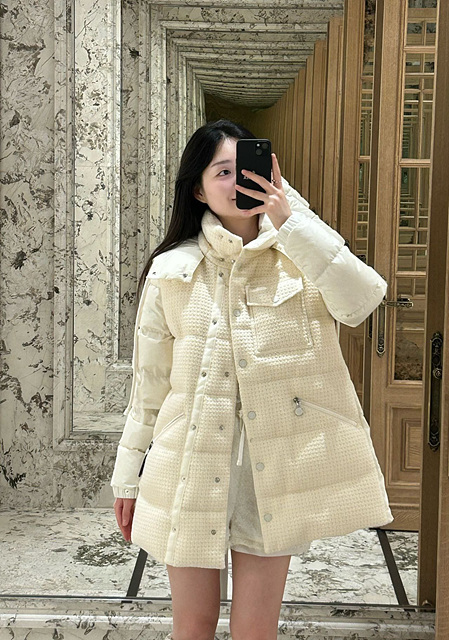 몽클레어 트위드 패딩 자켓