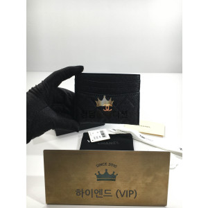 샤넬 25S 캐비어 카드홀더 AP4472 (컬러 블랙 금장)