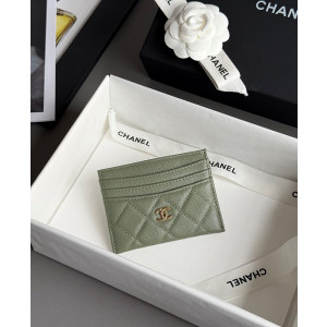 샤넬 25S 캐비어 카드홀더 (컬러 그린)