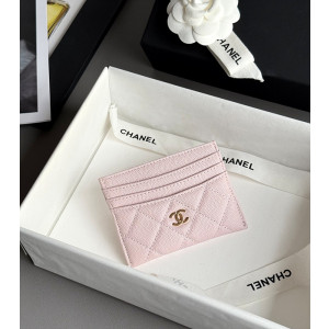 샤넬 25S 캐비어 카드홀더 (컬러 핑크)