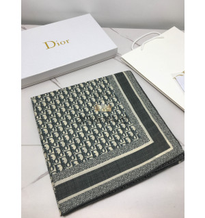 디올 실크 스카프 (컬러 네이비)