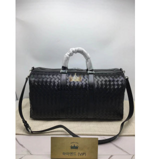 보테가 베네타 인트레치아토 더플백 55 (컬러 블랙)