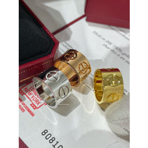 까르띠에 러브 와이드 링 (3COLOR) (V-gold소재)