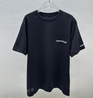 크롬하츠 스크롤 라벨 쇼트 슬리브 반팔 (남녀공용)