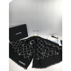 샤넬 CC 퀼팅 울 머플러