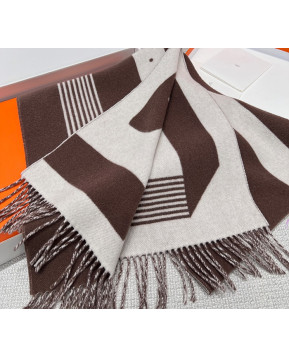 에르메스 H 카사크 A 부클 캐시미어 머플러