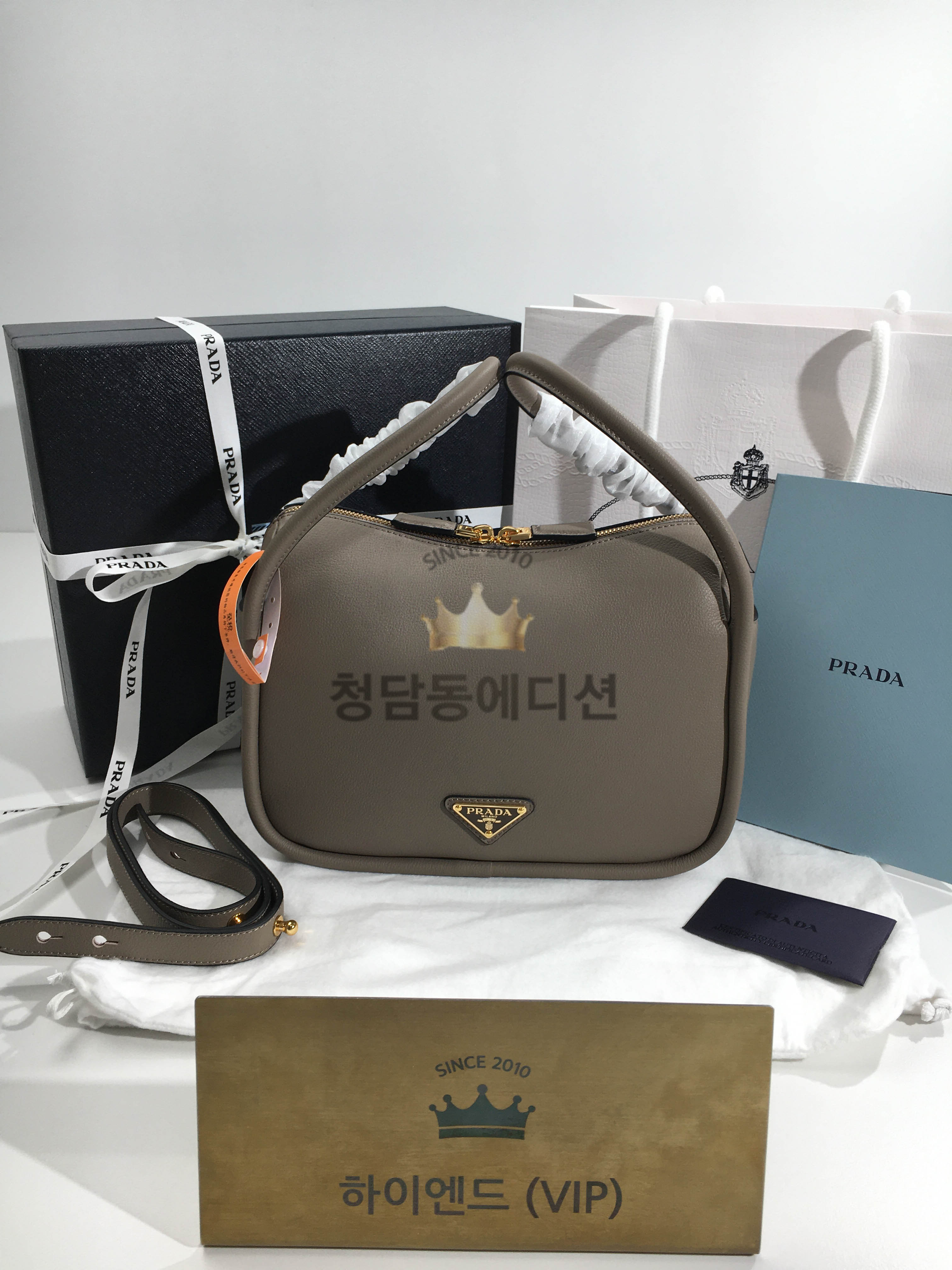 프라다 달링 레더 핸드백 1BA451