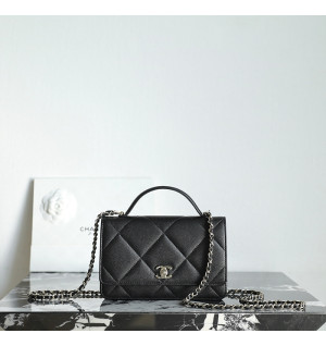 샤넬 25K 빅 퀼팅 탑핸들 WOC