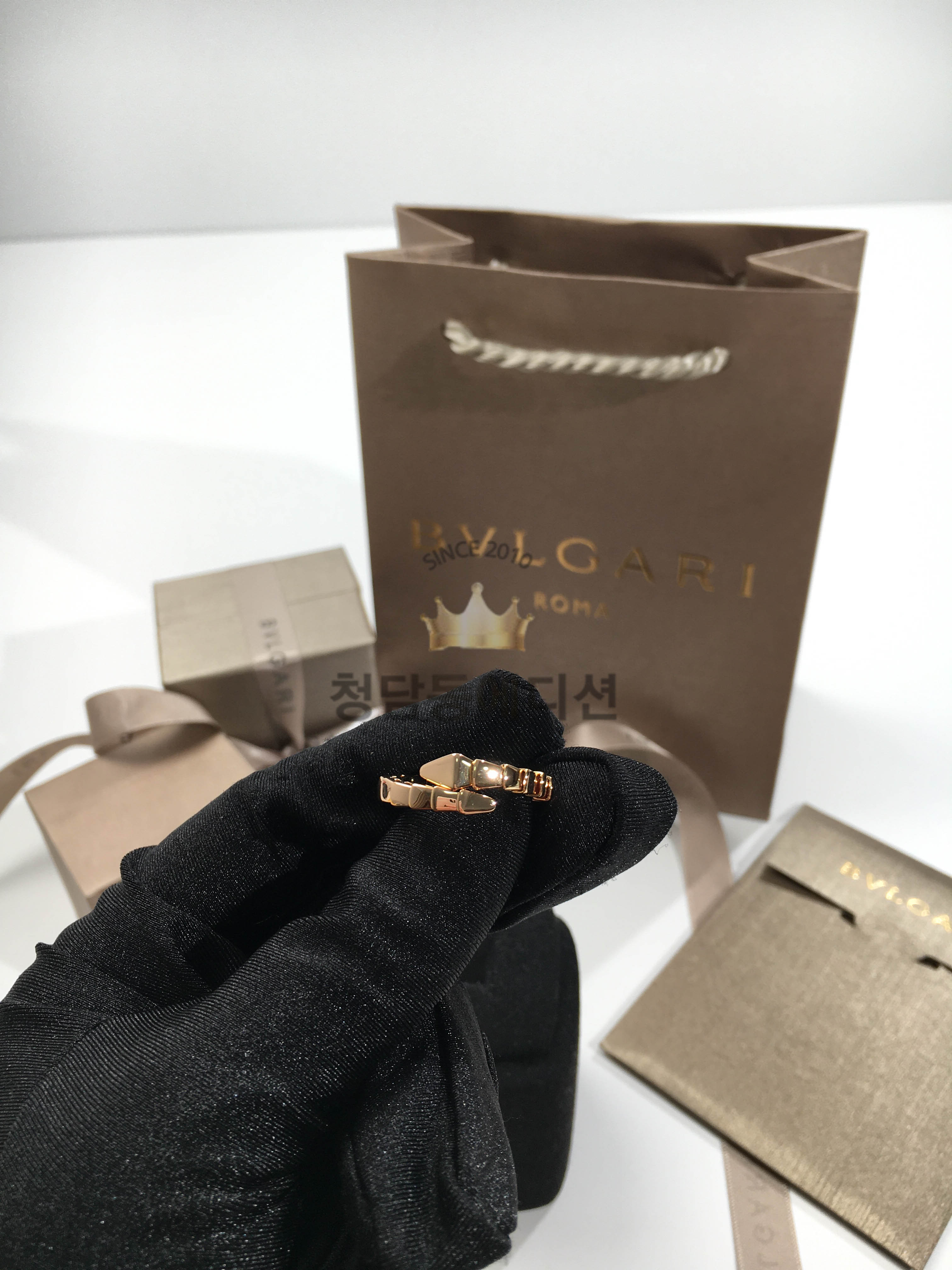 불가리 세르펜티 바이퍼 링 (3COLOR) (V-gold소재)