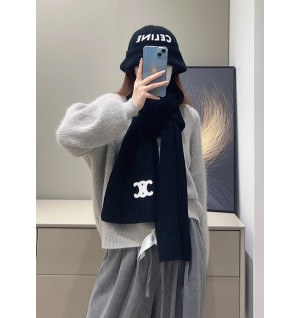 셀린느 트리오페 캐시미어 3종 비니 & 머플러