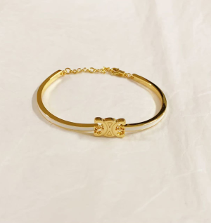 셀린느 트리웅프 아티큘레이티드 팔찌 (컬러 화이트,핑크)