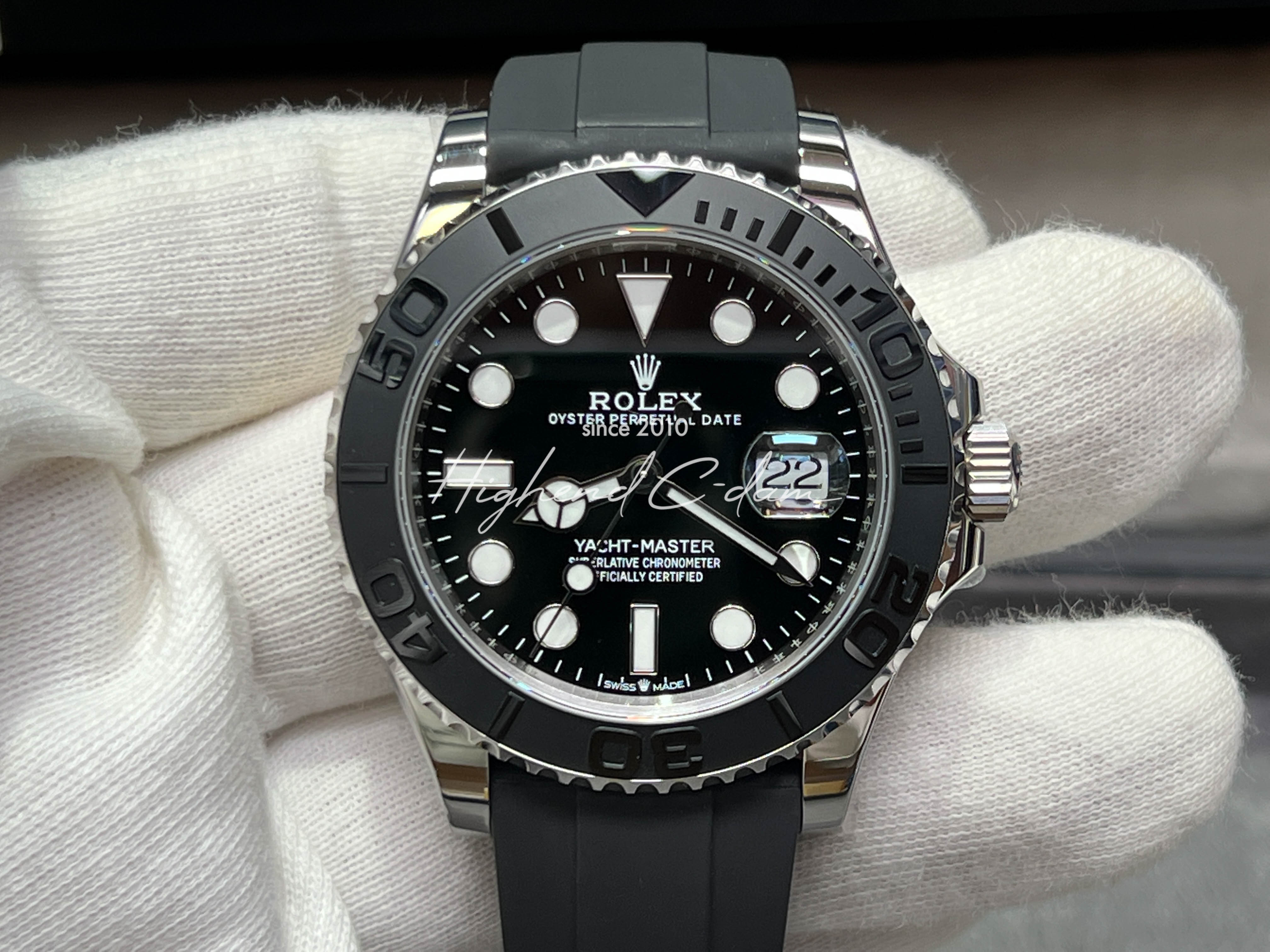 로렉스 요트마스터 42mm 화이트골드 블랙다이얼 226659