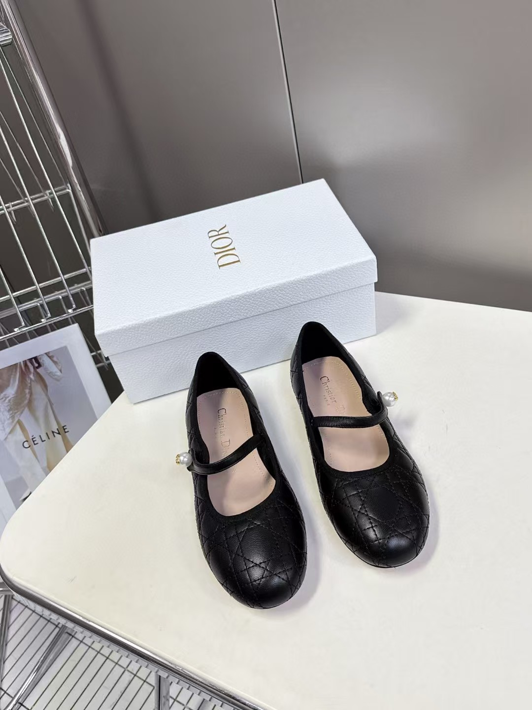 디올발레리나 플랫슈즈