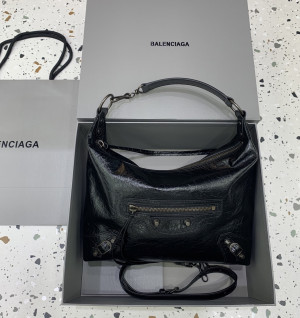 발렌시아가 르 시티 호보백 스몰 블랙