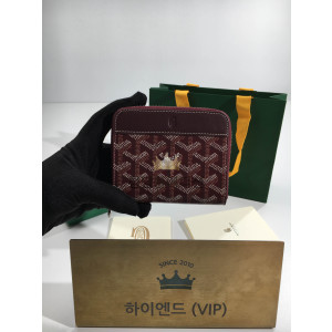 고야드 마티뇽 PM 지퍼 코인퍼스 (컬러 퍼플버건디)