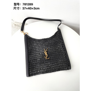 생로랑 옥살리스 라피아 마크라메 숄더백 781289