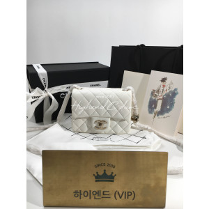 샤넬 CC 슬라이드 램스킨 쁘띠삭 플랩백